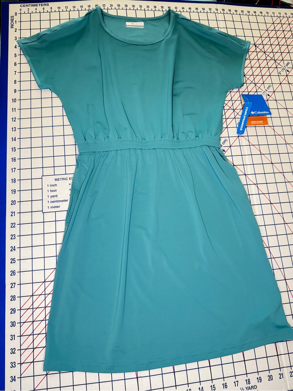 Columbia Teal Women's Short-Sleeve Dress